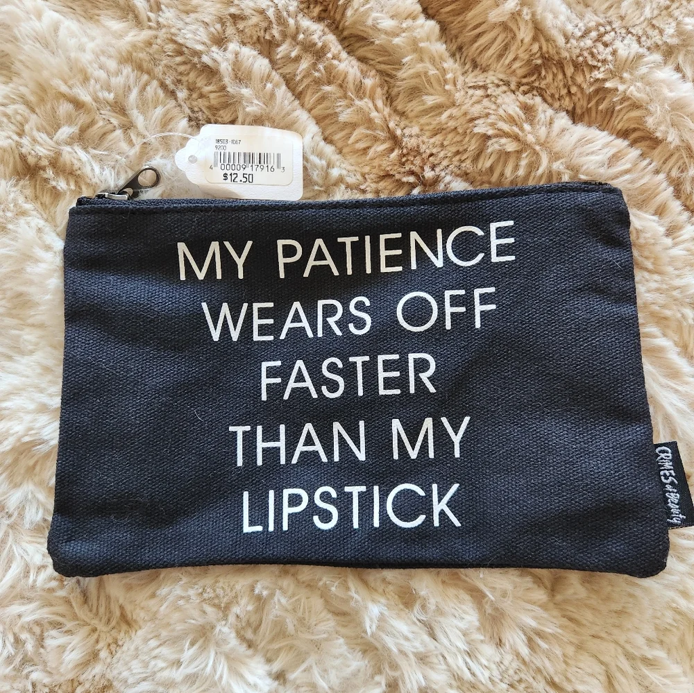 NWT Black Makeup Bag